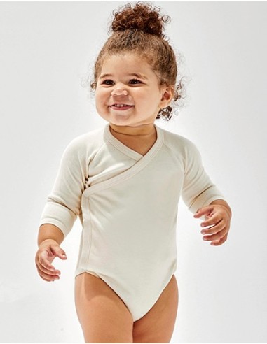 B-BZ60-Baby Long Sleeve Kimono Bodysuit